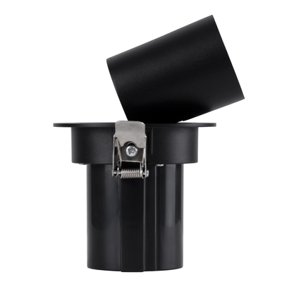 GLOBOSTAR® VIRGO-S 60304 Χωνευτό Κινούμενο Downlight Σποτ LED 7W 910lm 36° AC 220-240V IP20 Φυσικό Λευκό 4500K - Bridgelux COB Chip & TÜV SÜD Driver - Μαύρο Ματ - Μ9 x Π9 x Υ9cm / Q7.8cm - 5 Χρόνια Εγγύηση