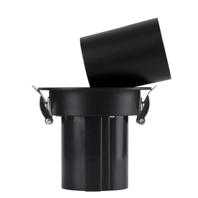 GLOBOSTAR® VIRGO-S 60304 Χωνευτό Κινούμενο Downlight Σποτ LED 7W 910lm 36° AC 220-240V IP20 Φυσικό Λευκό 4500K - Bridgelux COB Chip & TÜV SÜD Driver - Μαύρο Ματ - Μ9 x Π9 x Υ9cm / Q7.8cm - 5 Χρόνια Εγγύηση