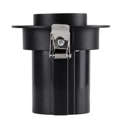 GLOBOSTAR® VIRGO-S 60305 Χωνευτό Κινούμενο Downlight Σποτ LED 7W 875lm 36° AC 220-240V IP20 Θερμό Λευκό 2700K - Bridgelux COB Chip & TÜV SÜD Driver - Μαύρο Ματ - Μ9 x Π9 x Υ9cm / Q7.8cm - 5 Χρόνια Εγγύηση