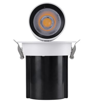 GLOBOSTAR® VIRGO-M 60306 Χωνευτό Κινούμενο Downlight Σποτ LED 12W 1560lm 36° AC 220-240V IP20 Φυσικό Λευκό 4500K - Bridgelux COB Chip & TÜV SÜD Driver - Λευκό & Μαύρο Ματ - Μ11 x Π11 x Υ11.5cm / Q9.5cm - 5 Χρόνια Εγγύηση