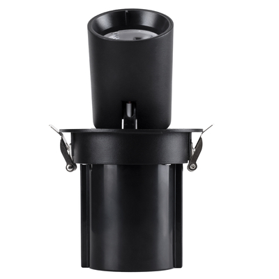 GLOBOSTAR® VIRGO-M 60308 Χωνευτό Κινούμενο Downlight Σποτ LED 12W 1560lm 36° AC 220-240V IP20 Φυσικό Λευκό 4500K - Bridgelux COB Chip & TÜV SÜD Driver - Μαύρο Ματ - Μ11 x Π11 x Υ11.5cm / Q9.5cm - 5 Χρόνια Εγγύηση