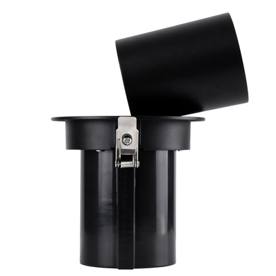 GLOBOSTAR® VIRGO-B 60312 Χωνευτό Κινούμενο Downlight Σποτ LED 20W 2600lm 36° AC 220-240V IP20 Φυσικό Λευκό 4500K - Bridgelux COB Chip & TÜV SÜD Driver - Μαύρο Ματ - Μ13.5 x Π13.5 x Υ14cm / Q11.5cm - 5 Χρόνια Εγγύηση