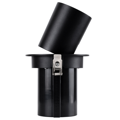 GLOBOSTAR® VIRGO-B 60313 Χωνευτό Κινούμενο Downlight Σποτ LED 20W 2500lm 36° AC 220-240V IP20 Θερμό Λευκό 2700K - Bridgelux COB Chip & TÜV SÜD Driver - Μαύρο Ματ - Μ13.5 x Π13.5 x Υ14cm / Q11.5cm - 5 Χρόνια Εγγύηση