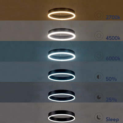 GLOBOSTAR® VENOM 61175 Μοντέρνο Κρεμαστό Φωτιστικό Οροφής LED 30W 3513lm 120° AC 220-240V IP20 Ρυθμιζόμενο Λευκό CCT με Χειριστήριο από 2700K έως 6000K Dimmable - Lumileds SMD Chip - Χρυσό Βούρτσας - Μ40 x Π40 x Υ6.5cm - 3 Χρόνια Εγγύηση