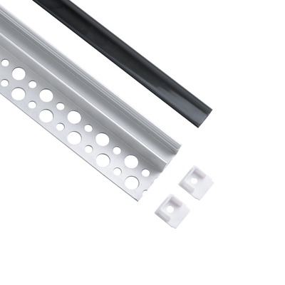 GloboStar® PLASTERBOARD-PROFILE 70835-3M Προφίλ Αλουμινίου - Βάση & Ψύκτρα Ταινίας LED με Μαύρο Φιμέ Κάλυμμα - Χωνευτή Τερματική Χρήση σε Τελείωμα Γυψοσανίδας ή σε Πλακάκι - Trimless - Πατητό Κάλυμμα - Ασημί - 3 Μέτρα - Πακέτο 5 Τεμαχίων - Μ300 x Π3.1 x Υ1.3cm