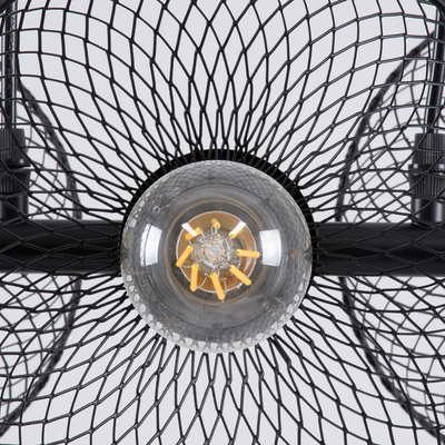 GLOBOSTAR® VERONA 00586 Μοντέρνο Κρεμαστό Φωτιστικό Οροφής με Ντουί 3 x E27 AC 220-240V IP20 - Μαύρο & Χρυσό - Μ50 x Π28 x Υ20cm