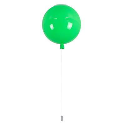 GLOBOSTAR® BALLOON 00653 Παιδικό Φωτιστικό Οροφής με Ντουί 1 x E27 AC 220-240V IP20 - Πράσινο - Μ30 x Π30 x Υ33cm