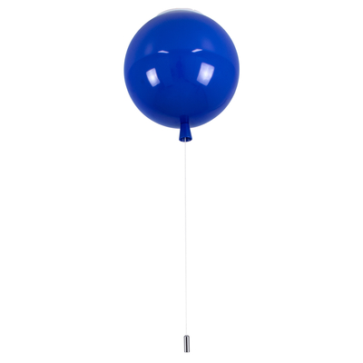 GLOBOSTAR® BALLOON 00654 Παιδικό Φωτιστικό Οροφής με Ντουί 1 x E27 AC 220-240V IP20 - Μπλε - Μ30 x Π30 x Υ33cm