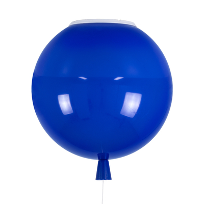 GLOBOSTAR® BALLOON 00654 Παιδικό Φωτιστικό Οροφής με Ντουί 1 x E27 AC 220-240V IP20 - Μπλε - Μ30 x Π30 x Υ33cm