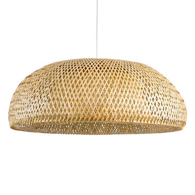 GLOBOSTAR® SAN TROPEZ 00674 Boho Κρεμαστό Φωτιστικό Οροφής με Ντουί 1 x E27 AC 220-240V IP20 - Μπεζ - Μ80 x Π80 x Y28cm