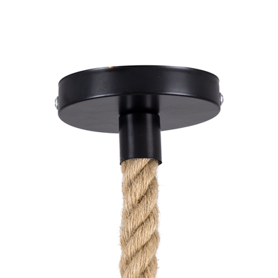 GLOBOSTAR® MANDALA 00731 Boho Κρεμαστό Φωτιστικό Οροφής με Ντουί 1 x E27 AC 220-240V IP20 - Μπεζ - Μ30 x Π30 x Y30cm