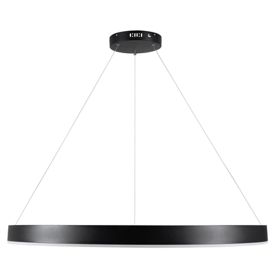 GLOBOSTAR® VENOM 61182 Μοντέρνο Κρεμαστό Φωτιστικό Οροφής LED 75W 8818lm 120° AC 220-240V IP20 Ρυθμιζόμενο Λευκό CCT με Χειριστήριο από 2700K έως 6000K Dimmable - Lumileds SMD Chip - Μαύρο Ματ - Μ100 x Π100 x Υ6.5cm - 3 Χρόνια Εγγύηση