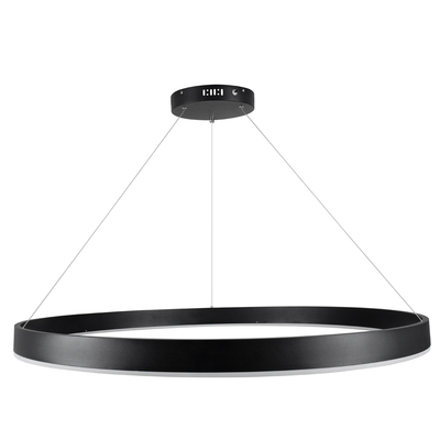 GLOBOSTAR® VENOM 61182 Μοντέρνο Κρεμαστό Φωτιστικό Οροφής LED 75W 8818lm 120° AC 220-240V IP20 Ρυθμιζόμενο Λευκό CCT με Χειριστήριο από 2700K έως 6000K Dimmable - Lumileds SMD Chip - Μαύρο Ματ - Μ100 x Π100 x Υ6.5cm - 3 Χρόνια Εγγύηση