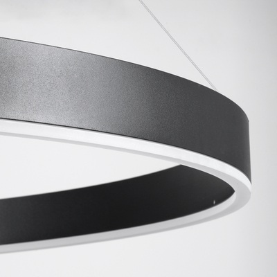 GLOBOSTAR® VENOM 61182 Μοντέρνο Κρεμαστό Φωτιστικό Οροφής LED 75W 8818lm 120° AC 220-240V IP20 Ρυθμιζόμενο Λευκό CCT με Χειριστήριο από 2700K έως 6000K Dimmable - Lumileds SMD Chip - Μαύρο Ματ - Μ100 x Π100 x Υ6.5cm - 3 Χρόνια Εγγύηση