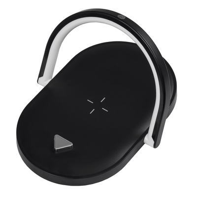 GloboStar® ECLIPSE 76558 Επιτραπέζιο Φωτιστικό Πορτατίφ LED 1.5W 1200lm 180° AC 220-240V IP20 Φυσικό Λευκό 4500K Dimmable Μαύρο Πλαστικό - Μ17 x Π13 x Υ10cm - 2 Xρόνια Εγγύηση