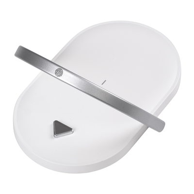 GloboStar® ECLIPSE 76559 Επιτραπέζιο Φωτιστικό Πορτατίφ LED 15W 1200lm 180° AC 220-240V IP20 Φυσικό Λευκό 4500K Dimmable Λευκό Πλαστικό - Μ17 x Π13 x Υ10cm - 2 Xρόνια Εγγύηση