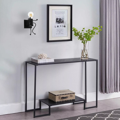 GLOBOSTAR® FIGURE 10001388 Μοντέρνο Φωτιστικό Τοίχου - Απλίκα με Ντουί 1 x E27 AC 220-240V IP20 - Μαύρο - Μ12 x Π19 x Υ17cm