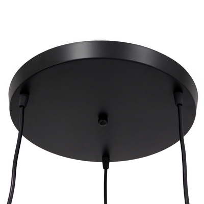 GLOBOSTAR® FIGURE 10001655 Παιδικό Κρεμαστό Φωτιστικό Οροφής με Ντουί 3 x E27 AC 220-240V IP20 - Μαύρο - Μ45 x Π45 x Υ40cm