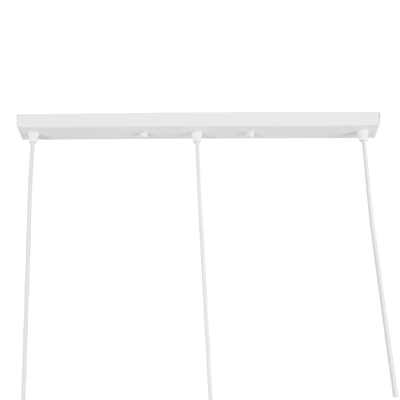 GLOBOSTAR® EIFFEL 61570 Vintage Κρεμαστό Φωτιστικό Οροφής με Ντουί 3 x E27 AC 220-240V IP20 - Λευκό - Μ68 x Π25 x Υ130cm