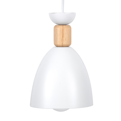 GLOBOSTAR® AVA 61573 Μοντέρνο Κρεμαστό Φωτιστικό Οροφής με Ντουί 3 x E27 AC 220-240V IP20 - Λευκό & Μπεζ - Μ35 x Π35 x Υ130cm