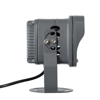 GLOBOSTAR® FLOODXENA 90120 Προβολέας Σποτ Wall Washer LED 12W 1260lm 10° AC 220-240V Αδιάβροχο IP65 Ultra Θερμό Λευκό 2200K - Bridgelux SMD Chip - Γκρι Ανθρακί - Μ13.5 x Π11 x Υ15cm - 3 Χρόνια Εγγύηση