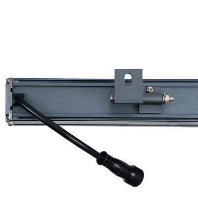 GLOBOSTAR® WASHERNAIA 90177 Μπάρα Φωτισμού Wall Washer LED 18W 1530lm 30° DC 24V Αδιάβροχο IP65 Πολύχρωμο RGBW Dimmable DMX512 - Bridgelux SMD Chip - Γκρι Ανθρακί - Μ50 x Π4 x Υ5cm - 3 Χρόνια Εγγύηση