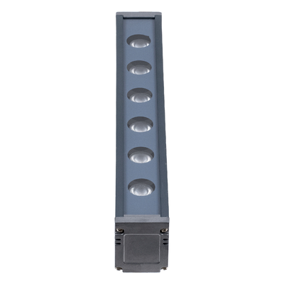 GLOBOSTAR® WASHERVAIA 90179 Μπάρα Φωτισμού Wall Washer LED 6W 660lm 30° DC 24V Αδιάβροχο IP65 Θερμό Λευκό 2700Κ Dimmable - Bridgelux SMD Chip - Γκρι Ανθρακί - Μ30 x Π4 x Υ5cm - 3 Χρόνια Εγγύηση