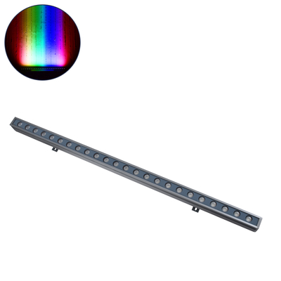 GLOBOSTAR® WASHERFAIA 90185 Μπάρα Φωτισμού Wall Washer με Αντιθαμβωτική Γρίλια LED 36W 3060lm 30° DC 24V Αδιάβροχο IP65 Πολύχρωμο RGBW Dimmable DMX512 - Bridgelux SMD Chip - Γκρι Ανθρακί - Μ100 x Π4 x Υ5cm - 3 Χρόνια Εγγύηση
