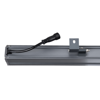 GLOBOSTAR® WASHERFAIA 90185 Μπάρα Φωτισμού Wall Washer με Αντιθαμβωτική Γρίλια LED 36W 3060lm 30° DC 24V Αδιάβροχο IP65 Πολύχρωμο RGBW Dimmable DMX512 - Bridgelux SMD Chip - Γκρι Ανθρακί - Μ100 x Π4 x Υ5cm - 3 Χρόνια Εγγύηση