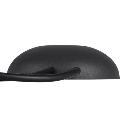 GLOBOSTAR® STEP-LUNA 90618 Αρχιτεκτονικό Φωτιστικό Διαδρόμου/Σκαλοπατιού LED 6W 600lm 10° DC 24V Αδιάβροχο IP65 RGB DMX512 Dimmable - Μαύρο - Φ12 x Υ3cm - 3 Χρόνια Εγγύηση