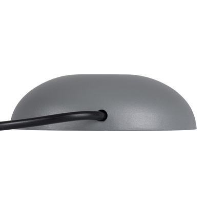 GLOBOSTAR® STEP-LUNA 90622 Αρχιτεκτονικό Φωτιστικό Διαδρόμου/Σκαλοπατιού LED 3W 330lm 10° DC 24V Αδιάβροχο IP65 Θερμό Λευκό 2700K Dimmable - Γκρι Ανθρακί - Φ12 x Υ3cm - 3 Χρόνια Εγγύηση