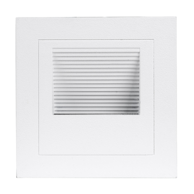 GLOBOSTAR® STEP-MINA 90626 Χωνευτό Αρχιτεκτονικό Φωτιστικό Διαδρόμου/Σκαλοπατιού LED 3W 330lm 30° DC 24V Αδιάβροχο IP65 Θερμό Λευκό 2700K Dimmable - Μαύρο & Λευκό - Μ8.3 x Π8.3 x Υ5cm / Μ6.6 x Π6.6cm - 3 Χρόνια Εγγύηση