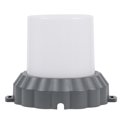 GLOBOSTAR® WALLLIGHT-MONA 90629 Μοντέρνο Φωτιστικό Τοίχου - Απλίκα LED 12W 1320lm 360° DC 24V Αδιάβροχο IP65 Θερμό Λευκό 2700K - CREE COB Chip & TÜV SÜD Driver - Γκρι Ανθρακί Ματ - Μ13 x Π13 x Υ12.5cm - 3 Χρόνια Εγγύηση