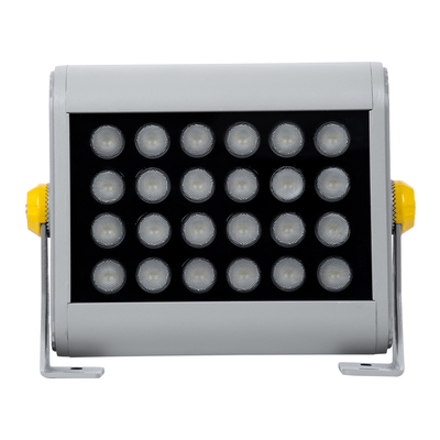 GLOBOSTAR® FLOODHENA 90638 Προβολέας Σποτ Wall Washer LED 24W 2160lm 30° AC 220-240V Αδιάβροχο IP65 Θερμό Λευκό 2700K - Bridgelux SMD Chip - Γκρι Ανθρακί - Μ22.5 x Π6 x Υ16.5cm - 3 Χρόνια Εγγύηση