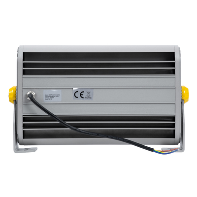 GLOBOSTAR® FLOODHENA 90639 Προβολέας Σποτ Wall Washer LED 36W 3240lm 30° AC 220-240V Αδιάβροχο IP65 Θερμό Λευκό 2700K - Bridgelux SMD Chip - Γκρι Ανθρακί - Μ30 x Π6 x Υ17cm - 3 Χρόνια Εγγύηση