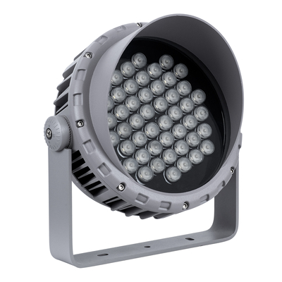 GLOBOSTAR® FLOODMENA 90646 Προβολέας Σποτ Wall Washer με Αντιθαμβωτική Γρίλια LED 48W 4320lm 30° AC 220-240V Αδιάβροχο IP65 Θερμό Λευκό 2700K - Bridgelux SMD Chip - Γκρι Ανθρακί - Μ25 x Π25 x Υ18cm - 3 Χρόνια Εγγύηση