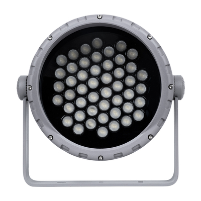 GLOBOSTAR® FLOODMENA 90646 Προβολέας Σποτ Wall Washer με Αντιθαμβωτική Γρίλια LED 48W 4320lm 30° AC 220-240V Αδιάβροχο IP65 Θερμό Λευκό 2700K - Bridgelux SMD Chip - Γκρι Ανθρακί - Μ25 x Π25 x Υ18cm - 3 Χρόνια Εγγύηση