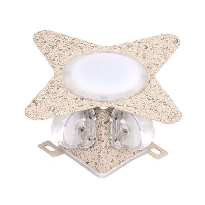 GLOBOSTAR® WALLLIGHT-CINA 90658 Μοντέρνο Φωτιστικό Τοίχου - Απλίκα LED 10W 1100lm 10° AC 220-240V Αδιάβροχο IP65 Θερμό Λευκό 2700K - CREE COB Chip & TÜV SÜD Driver - Μπεζ - Μ18.5 x Π18.5 x Υ8.5cm - 3 Χρόνια Εγγύηση