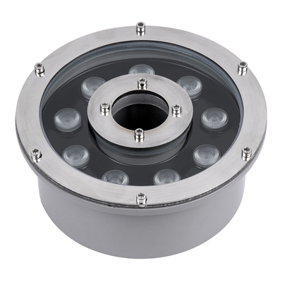 GLOBOSTAR® UNDERWATER-FINA 90674 Υποβρύχιος Προβολέας Σποτ για Σιντριβάνια/Πισίνες LED 9W 990lm 30° DC 24V Αδιάβροχο IP68 Θερμό Λευκό 2700K Dimmable - Ανοξείδωτο Ατσάλι 304 - Φ16 x Υ8cm - 3 Χρόνια Εγγύηση