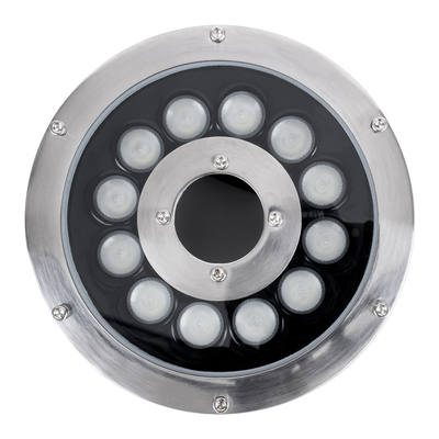 GLOBOSTAR® UNDERWATER-FINA 90675 Υποβρύχιος Προβολέας Σποτ για Σιντριβάνια/Πισίνες LED 9W 945lm 30° DC 24V Αδιάβροχο IP68 RGBW DMX512 Dimmable - Ανοξείδωτο Ατσάλι 304 - Φ16 x Υ8cm - 3 Χρόνια Εγγύηση