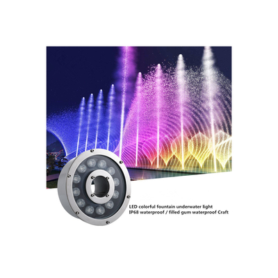 GLOBOSTAR® UNDERWATER-FINA 90675 Υποβρύχιος Προβολέας Σποτ για Σιντριβάνια/Πισίνες LED 9W 945lm 30° DC 24V Αδιάβροχο IP68 RGBW DMX512 Dimmable - Ανοξείδωτο Ατσάλι 304 - Φ16 x Υ8cm - 3 Χρόνια Εγγύηση