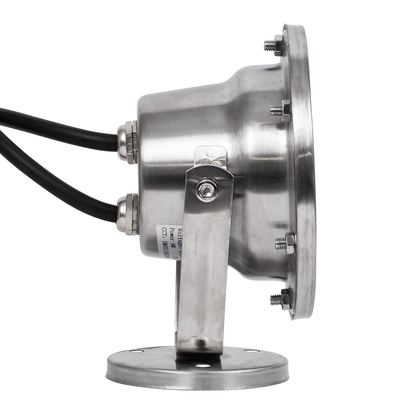 GLOBOSTAR® UNDERWATER-DINA 90677 Υποβρύχιος Προβολέας Σποτ για Σιντριβάνια/Πισίνες LED 9W 945lm 30° DC 24V Αδιάβροχο IP68 RGBW DMX512 Dimmable - Ανοξείδωτο Ατσάλι 304 - Μ12 x Π12 x Υ14cm - 3 Χρόνια Εγγύηση