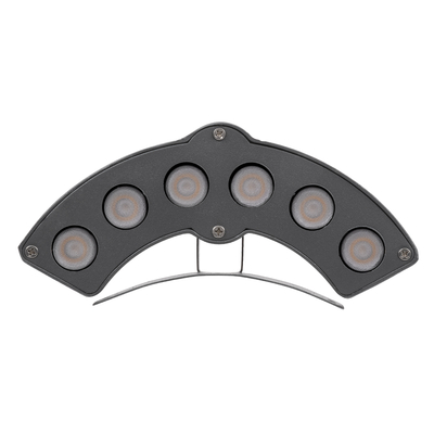 GLOBOSTAR® TREEGINA 90679 Κυρτή Μπάρα Φωτισμού Wall Washer για Φυτά - Δέντρα LED 6W 660lm 30° DC 24V Αδιάβροχο IP65 Θερμό Λευκό 2700K Dimmable - Bridgelux SMD Chip - Γκρι Ανθρακί - Μ18 x Π3.5 x Υ7cm - 3 Χρόνια Εγγύηση