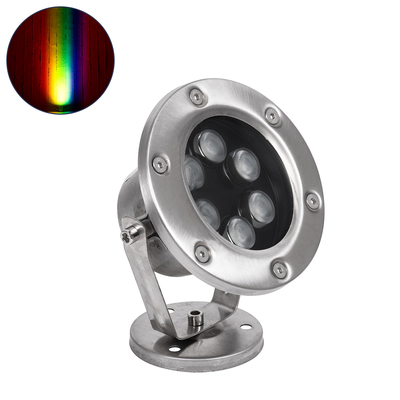 GLOBOSTAR® UNDERWATER-DINA 90677 Υποβρύχιος Προβολέας Σποτ για Σιντριβάνια/Πισίνες LED 9W 945lm 30° DC 24V Αδιάβροχο IP68 RGBW DMX512 Dimmable - Ανοξείδωτο Ατσάλι 304 - Μ12 x Π12 x Υ14cm - 3 Χρόνια Εγγύηση