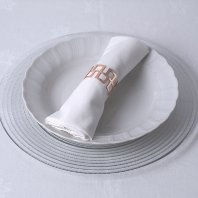 GLOBOSTAR® MENU 35008 Διακοσμητικό Δαχτυλίδι Πετσέτας - Χάλκινο - Μ4.5 x Π4.5 x Υ3cm