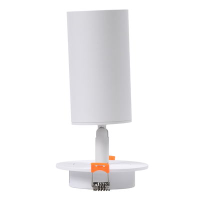 GLOBOSTAR® LEO 60351 Χωνευτό Κινούμενο Φωτιστικό Downlight Σποτ με Ντουί 1 x GU10 AC 220-240V IP20 - Λευκό Ματ - Μ9 x Π9 x Υ17cm / Q7cm