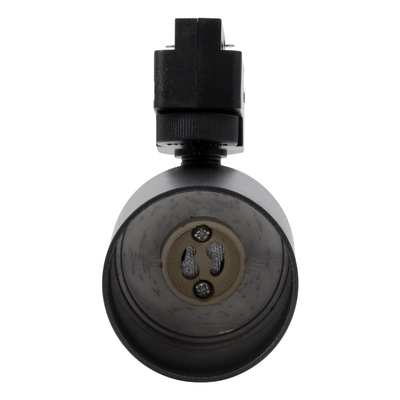 GLOBOSTAR® LEO 60353 Κινούμενο Φωτιστικό Σποτ Ράγας με Ντουί 1 x GU10 AC 220-240V IP20 - Μαύρο Ματ - Μ6 x Π6 x Υ19cm