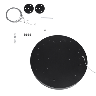 GLOBOSTAR® BURTON 61202 Μοντέρνο Κρεμαστό Φωτιστικό Οροφής LED 75W 8625lm 120° AC 220-240V IP20 Ρυθμιζόμενο Λευκό CCT με Χειριστήριο από 2700K έως 6000K Dimmable - Lumileds SMD Chip - Μαύρο Ματ - Μ60 x Π60 x Υ8cm - 3 Χρόνια Εγγύηση