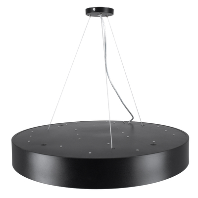 GLOBOSTAR® BURTON 61202-S Μοντέρνο Φωτιστικό Οροφής LED 75W 8625lm 120° AC 220-240V IP20 Ρυθμιζόμενο Λευκό CCT με Χειριστήριο από 2700K έως 6000K Dimmable - Lumileds SMD Chip - Μαύρο Ματ - Μ60 x Π60 x Υ8cm - 3 Χρόνια Εγγύηση