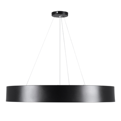 GLOBOSTAR® BURTON 61202-S Μοντέρνο Φωτιστικό Οροφής LED 75W 8625lm 120° AC 220-240V IP20 Ρυθμιζόμενο Λευκό CCT με Χειριστήριο από 2700K έως 6000K Dimmable - Lumileds SMD Chip - Μαύρο Ματ - Μ60 x Π60 x Υ8cm - 3 Χρόνια Εγγύηση